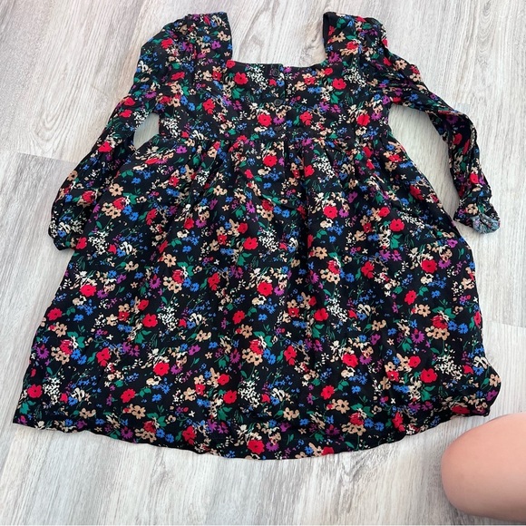 Gap Kids Black Floral Dress - Picture 4 of 5